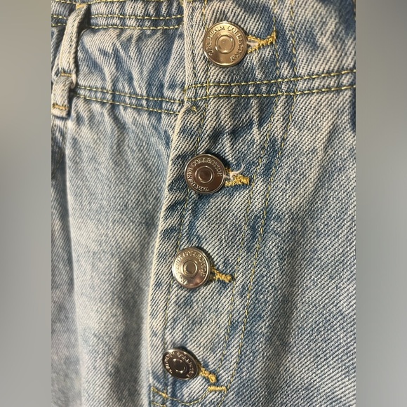 Zara High Rise Paper Bag Waist Jeans - Picture 3 of 11